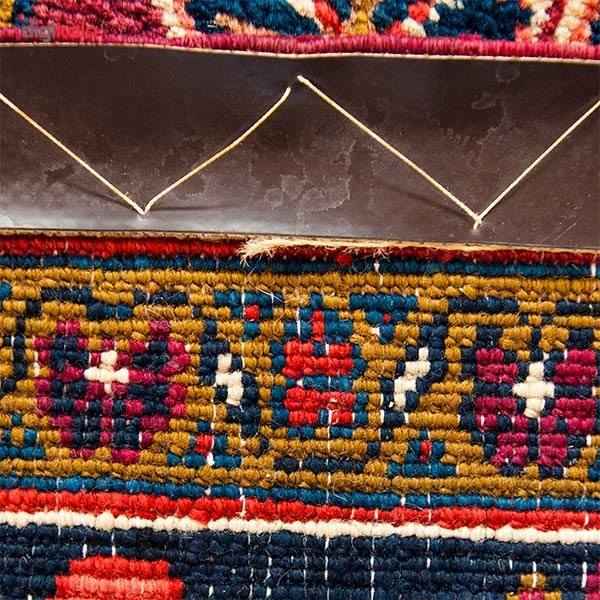فرش دستباف هریس طرح ترنج بزرگ – پشم قرمز