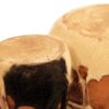 دو طبل نقاره ایرانی با بدنه سفالی و سر پوست گوساله