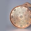 سینی پذیرایی مسی حرفه‌ای - سری گل‌دار چکش‌کاری شده با دست ۶۱۹
