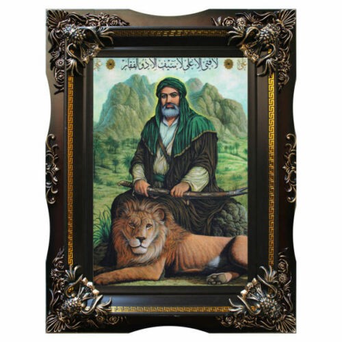 فرش دیواری اسلامی تصویری علی بن ابی طالب