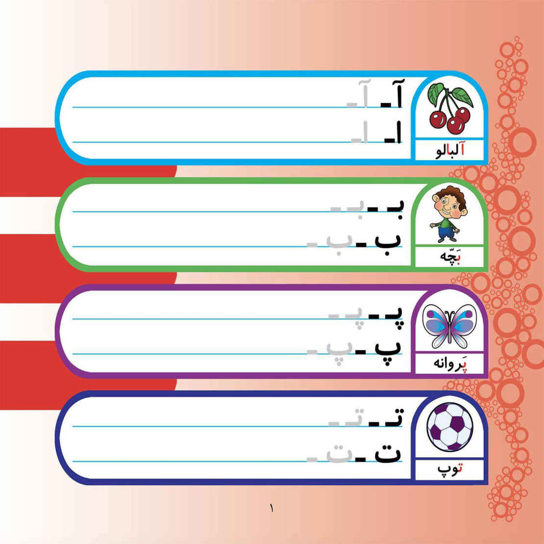 آموزش الفبا و اعداد فارسی – کودکان ۳ تا ۵ سال