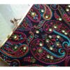 کیف دستی کلاچ دوزی شده با طرح بته جقه