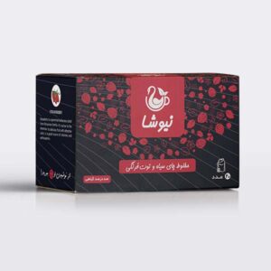 چای سیاه نیوشا با طعم توت فرنگی 70 گرم (10 عدد)