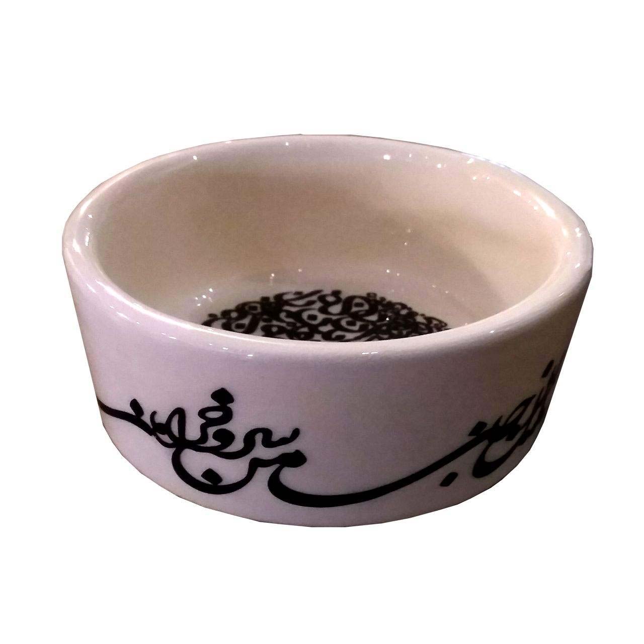 کاسه سرامیکی تزئینی ایرانی سیاه قلم 6 عددی
