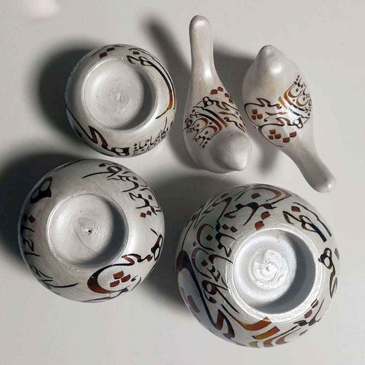 جاشمعی سفالی مدل خوشنویسی