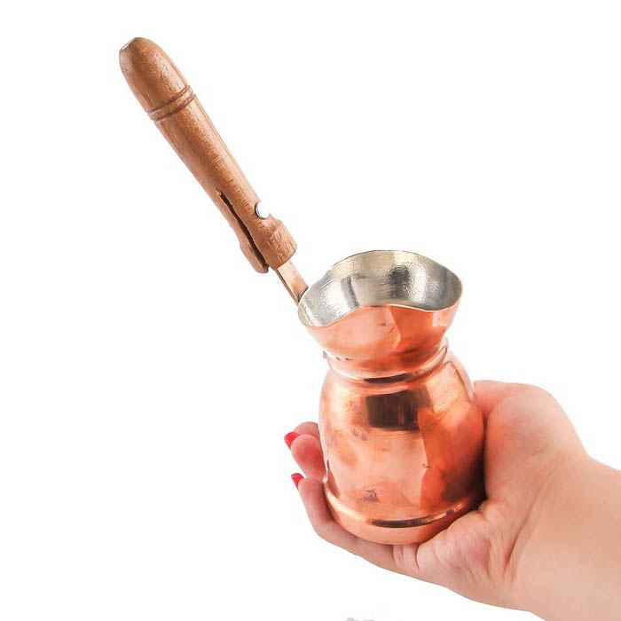 جذوه سنتی مسی – قهوه جوش ترک چکشی طرح خلیجی, مدل مشعلین