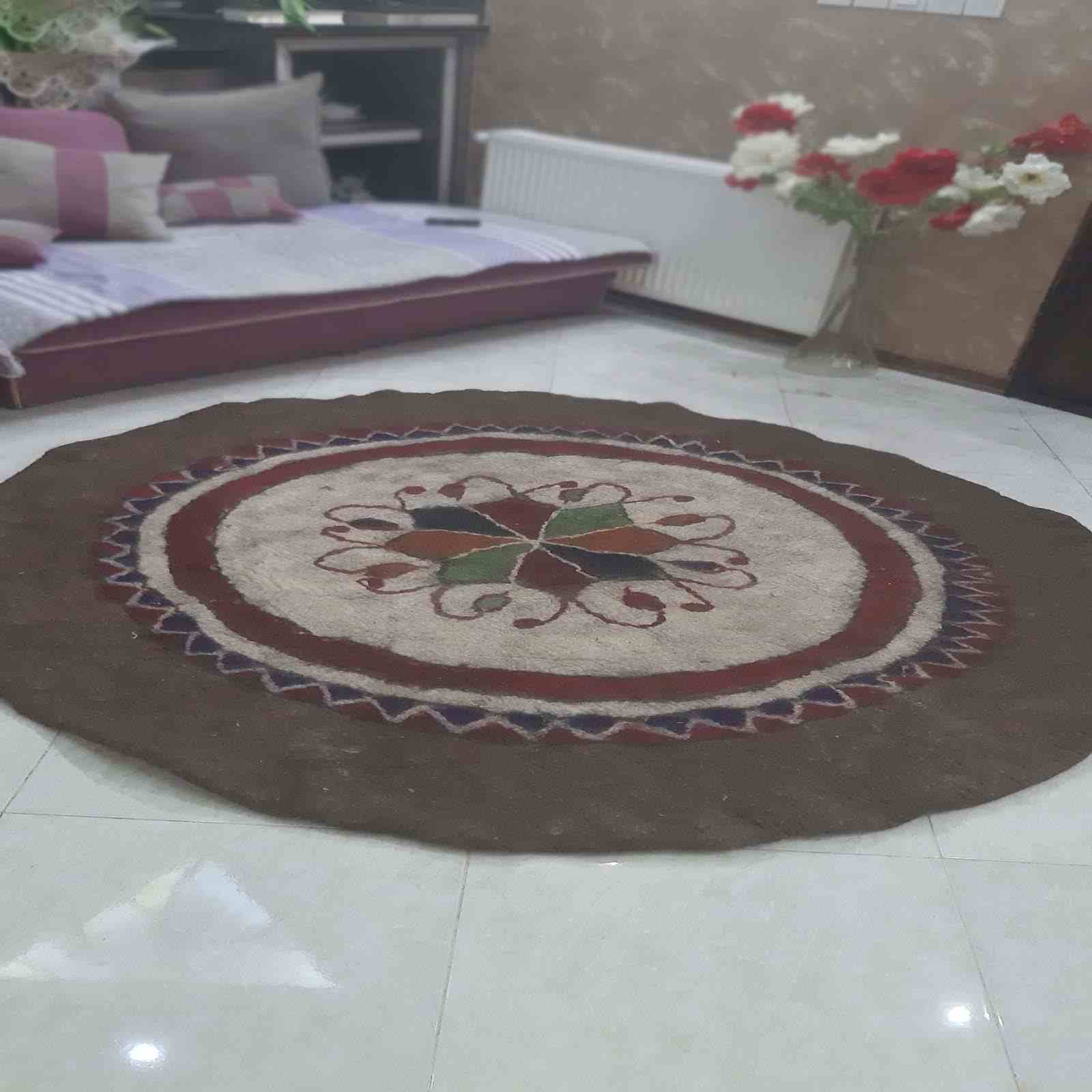 فرش نمدی پشمی ایرانی، ۱۰۰٪ طبیعی و دستباف TB402