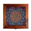 جعبه چوبی برای هدیه با طرح الهام گرفته از هنر ایرانی میناکاری