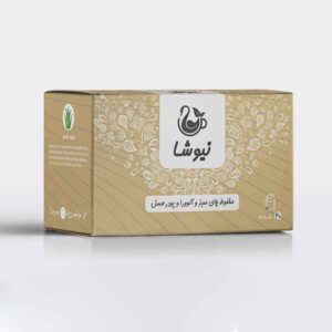 چای سبز نیوشا با طعم آلوئه ورا و عسل، 70 گرم (10 عدد)