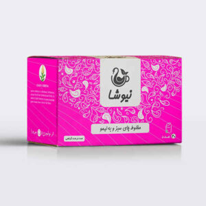 چای سبز نیوشا با طعم لیمو و بیبرس، 70 گرم (10 عدد)