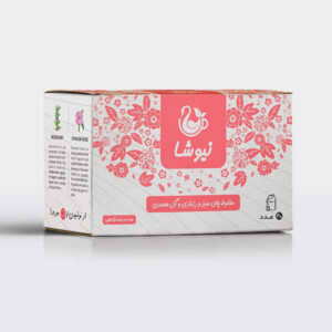 چای سبز نیوشا با طعم رزماری و گل محمدی، 70 گرم (10 عدد)