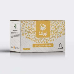 چای سبز نیوشا با طعم شکوفه پرتقال، 70 گرم (10 عدد)
