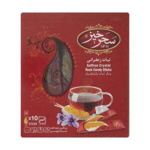 نبات – آبنبات چوبی طعم زعفرانی سحرخیز ۷۵۰ گرمی