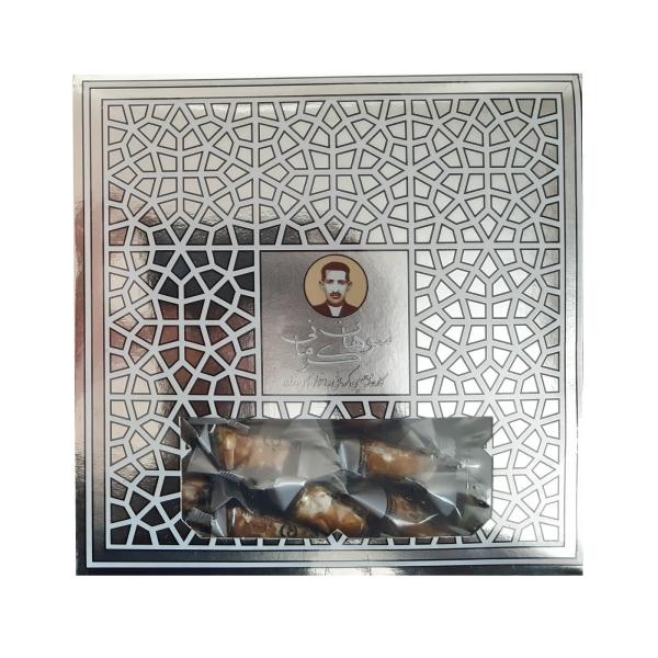 سوهان و گز مخلوط ایرانی: تافی اصیل زعفرانی-گلاب، 550 گرم (3 عدد)
