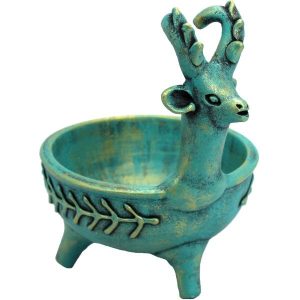 تزیین سفال – کاسه قندان مدل بز