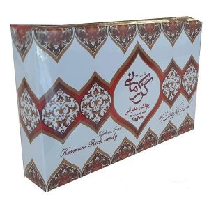 پولکی ایرانی – آبنبات ترد و شکننده با زعفران، گز کرمانی (بسته ۲ عددی)