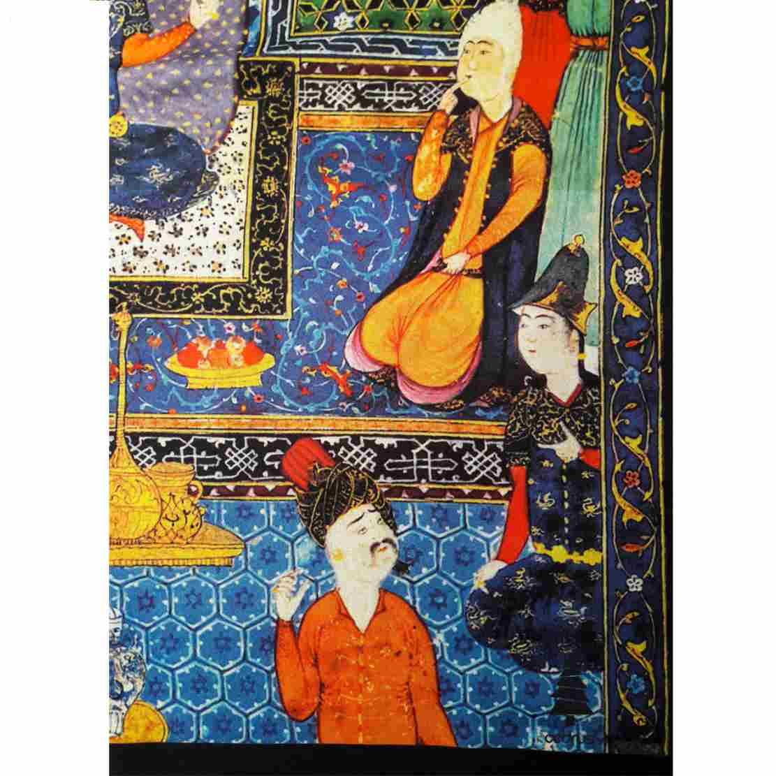 شال طرح ایرانی زنانه طرح هنری شاهنامه ماردوش