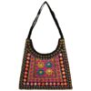 کیف دوشی طرح KF طرح گلدوزی شده از جنس جیر قومی Boho