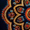 دیوارکوب ملیله‌دوزی شده ایرانی – هنر پارچه‌سازی گلدار ترنجی