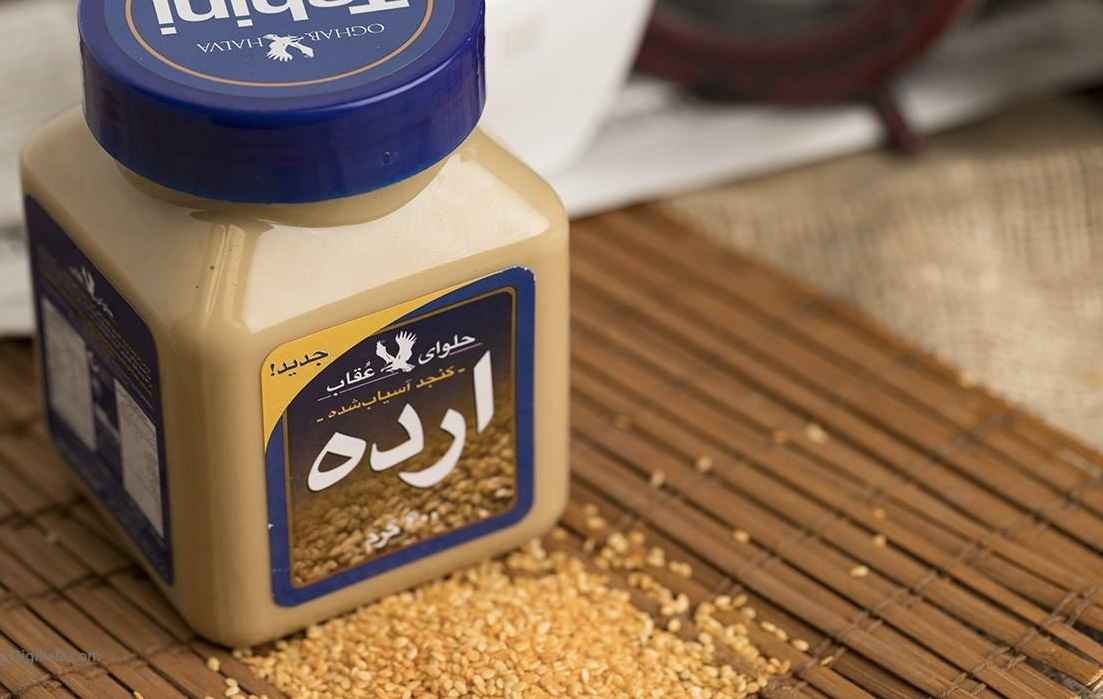 سس کنجد خامهای ارده – ارده عقاب ایرانی، ۶۰۰ گرم (۳ عدد)