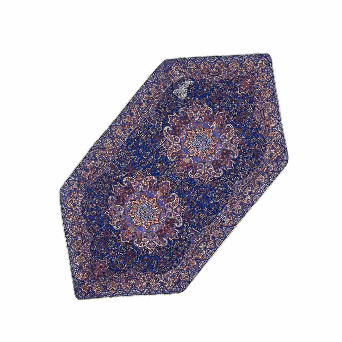 ست سه عددی رومیزی ترمه ایرانی لوکس با طرح گل و گیاه گوهر