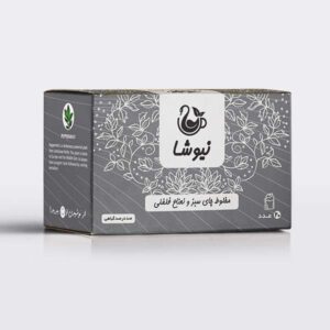 چای سبز نیوشا با طعم نعناع فلفلی، 70 گرم (10 عدد)