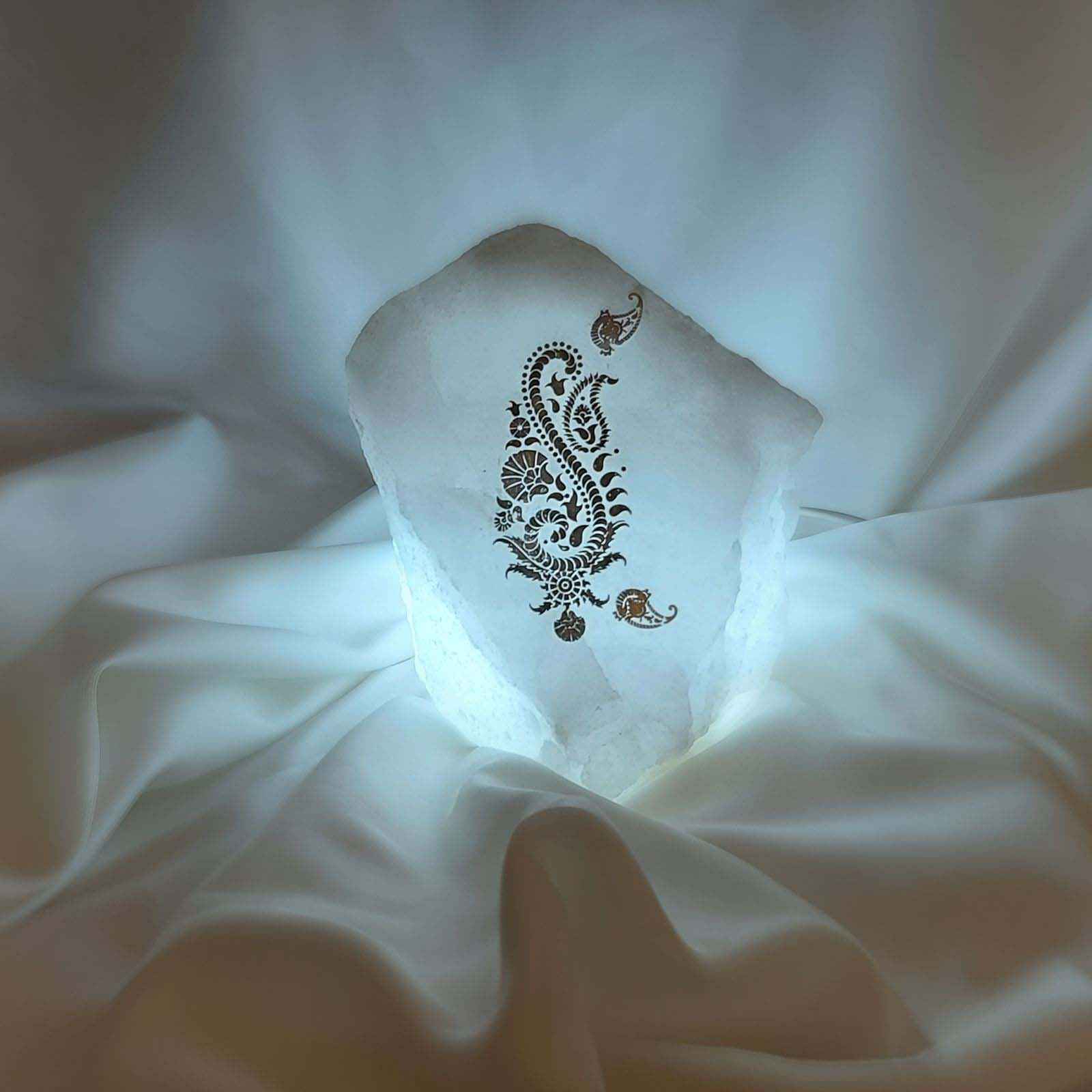 چراغ نمک شب‌تاب ایرانی – دست‌ساز با طراحی هنری