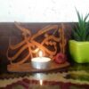 جاشمعی رومیزی چوبی طرح خوشنویسی ایرانی