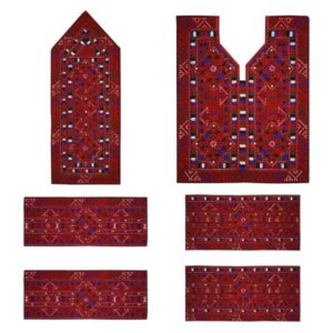 پنل لباس بلوچی دستباف – طرح موزاییک