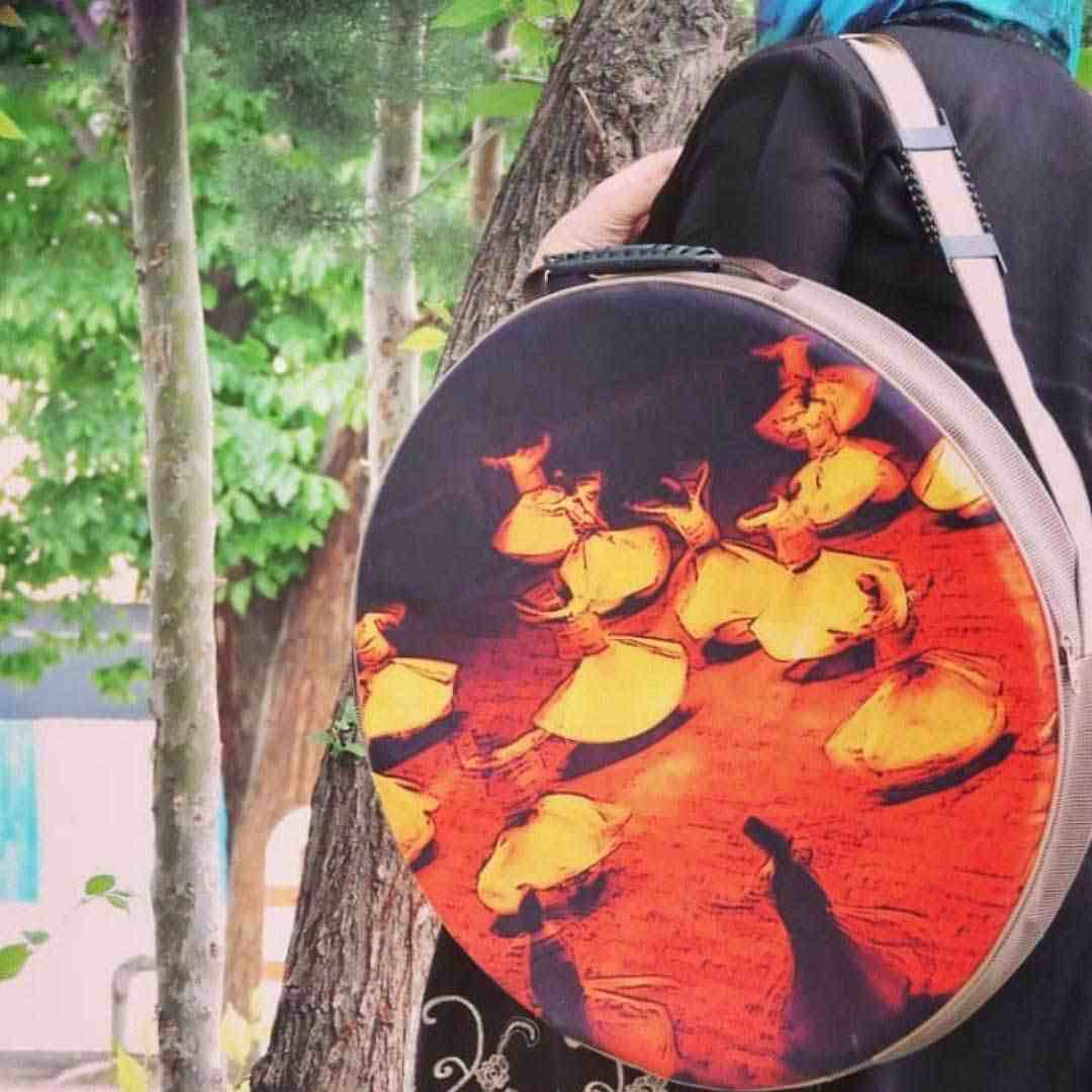 کیف نرم برای دف ایرانی مدل رقص سماع