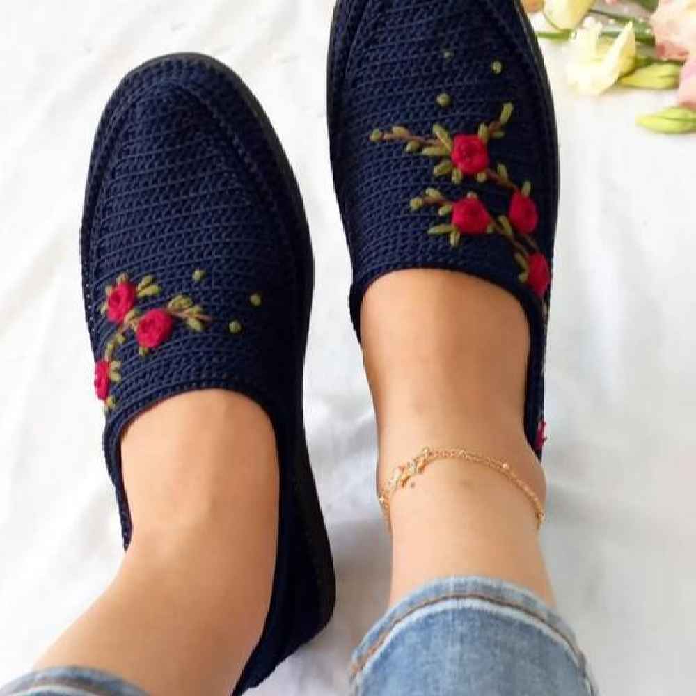 کفش گیوه – کفش دستساز ایرانی و تنفسپذیر مدل صدف