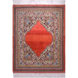 فرش دستباف هریس طرح سهند (لوزی) – پشم قرمز