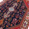 فرش دستباف اصفهان طرح ترنج هندسی - پشم قرمز