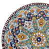 بشقاب مسی تزئینی نقاشی شده با دست با طرح فرشته میناکاری ایرانی