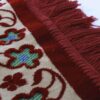 سجاده اسلامی طرح گلدار مخمل قرمز برای مسلمانان