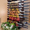 گریل گازی عمودی برای کباب با پایه 10 سیخ