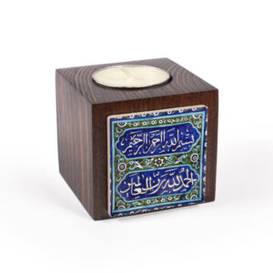 جاشمعی مکعبی چوبی اسلامی بسم الله