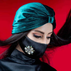 ماسک صورت گلدوزی شده دست ساز زنانه