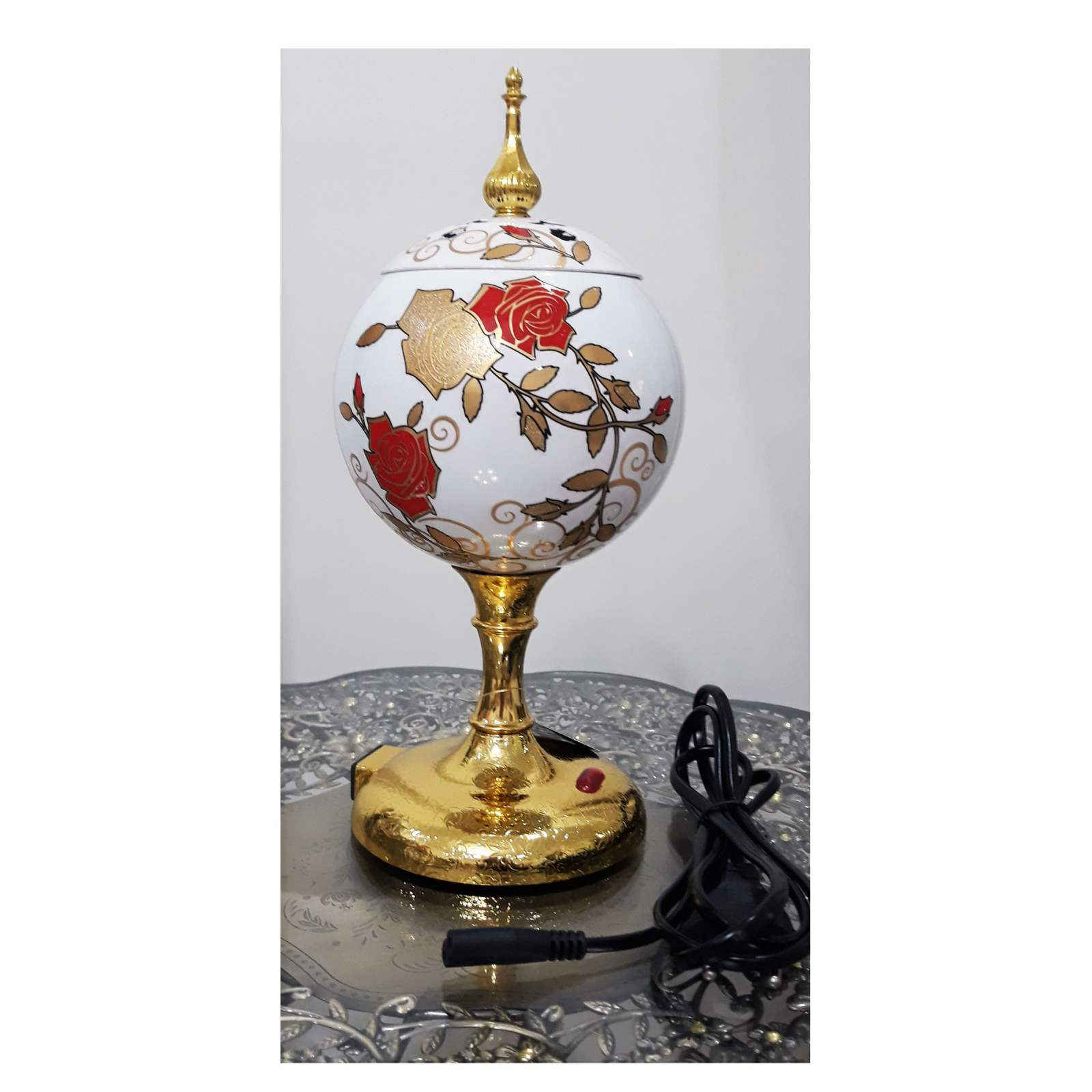 بخور و اسفند سوز برقی – طرح گل