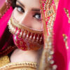 ماسک صورت زنانه گلدوزی شده دست‌ساز – مدل نگین