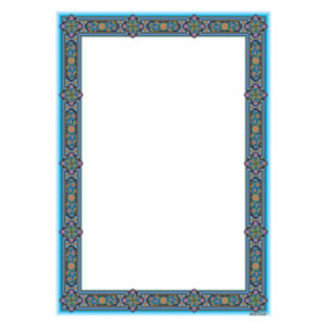 کاغذ تذهیب آبی رنگی A4 (100x)
