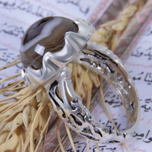 انگشتر نقره حکیم سلیمانی ایرانی برای چشم آقایان