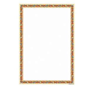 کاغذ تذهیب رنگی نارنجی A4 (100x)