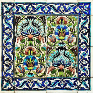 روکش کوسن مخمل ایرانی – طرح الهام گرفته (مجموعه ۲ عددی)