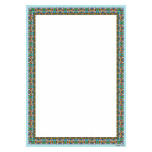 کاشی مدل کاغذی تذهیب A4 (20x)