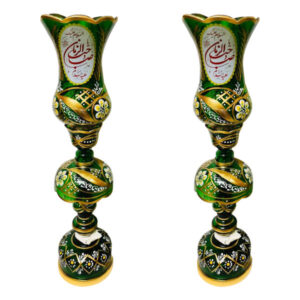 چراغ کریستالی ایرانی طرح سنتی لاله با طرح اسلیمی