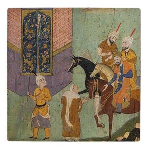 کاشی و سرامیک تزئینی ایرانی – الهام گرفته از شاهنامه: قلعه