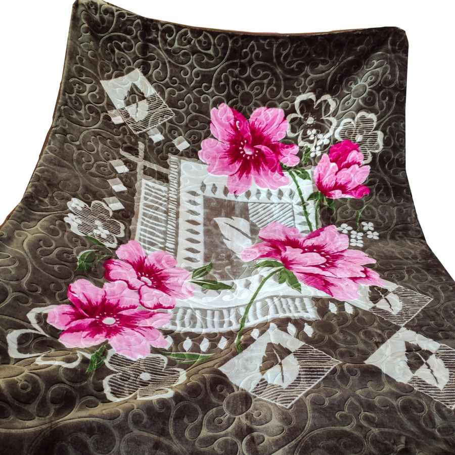 پتوی یک نفره گلبافت طرح گلبافت سایز 220×160 سانتیمتر