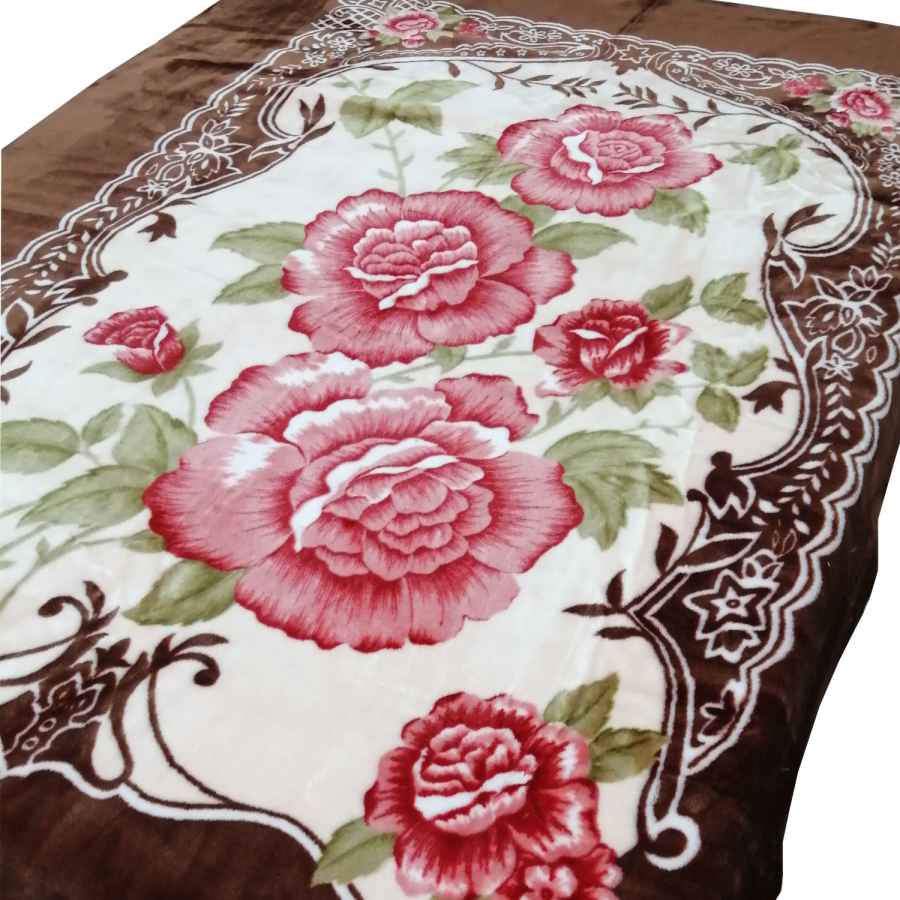 پتوی یک نفره گلبافت طرح گلبافت سایز 220×160 سانتیمتر