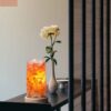 چراغ تکه‌های نمک ایرانی – طراحی استوانه‌ای مدرن